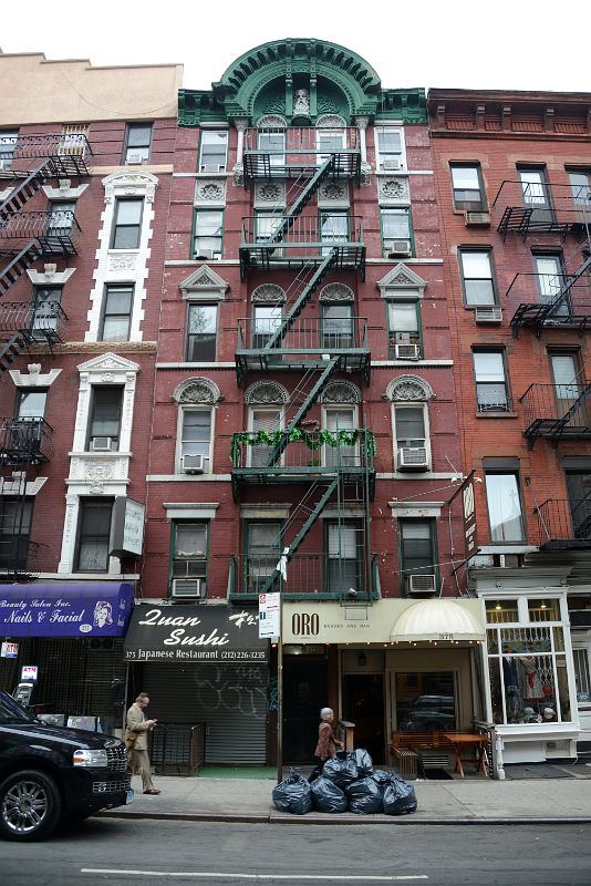 09-1 Designed By Peter and Francis Herter, 375 Broome Street Was Erected Around 1890 Using Red Brick, Limestone and Terra Cotta In Little Italy New York City